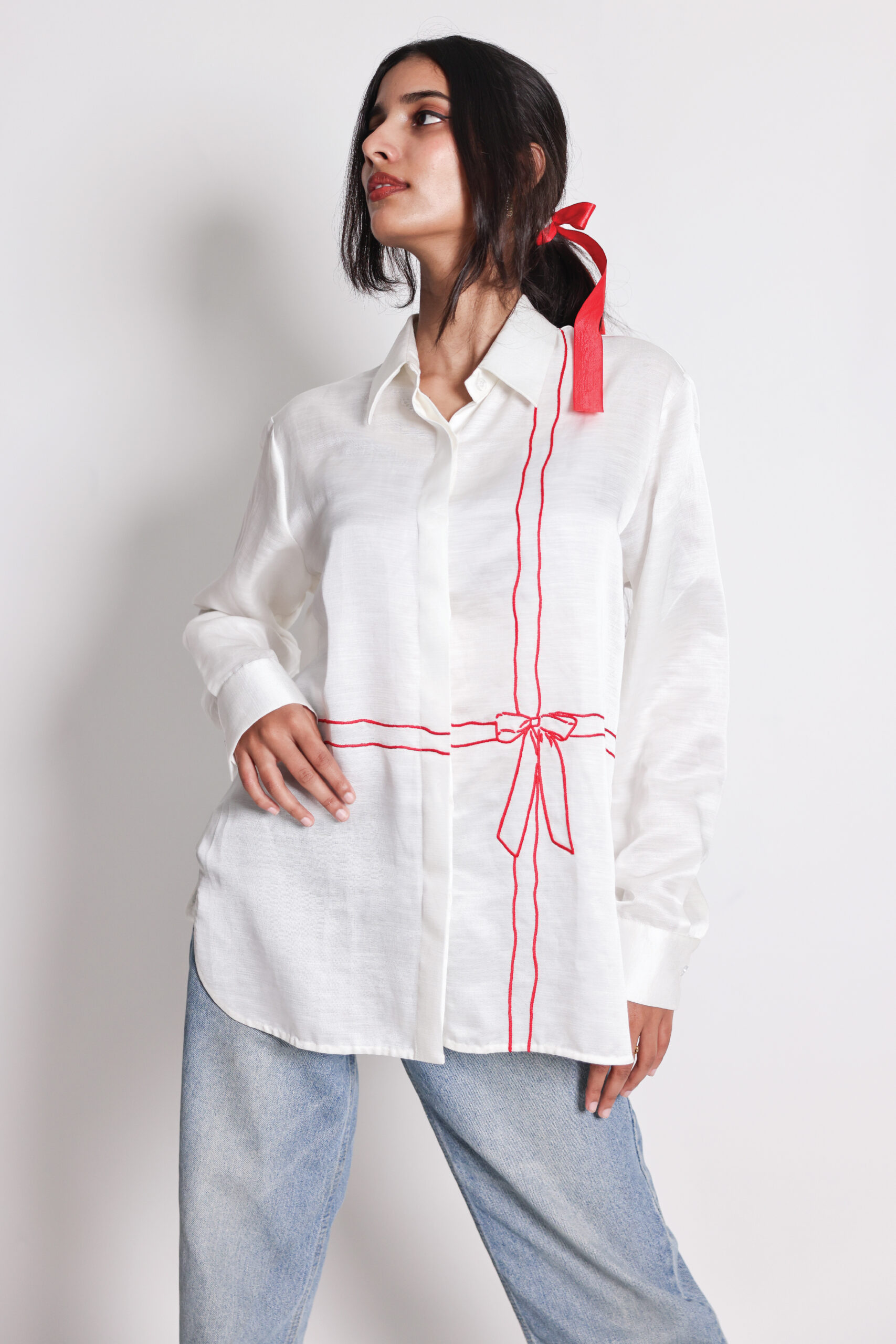 Arya Giri | Women's Bow Shirt
