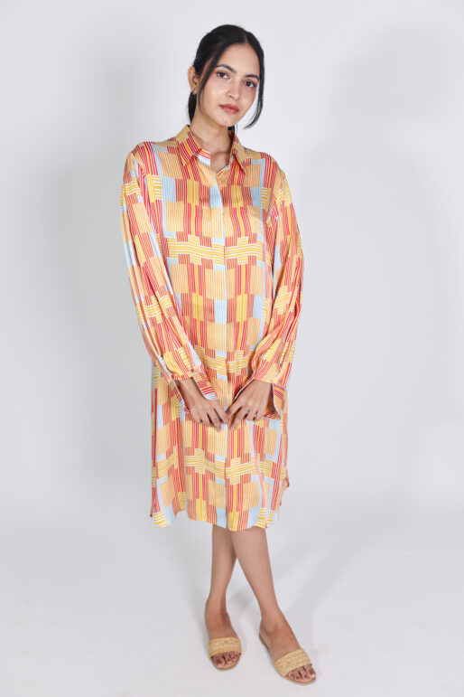 cuffed shirtdress